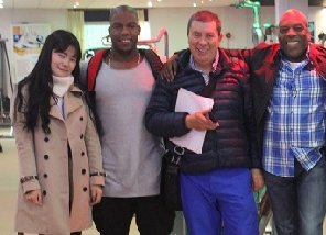 哥伦比亚成交客户合影