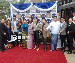 缅甸客户健身房开业-并表示采购健身器材就找英国上市公司官网365