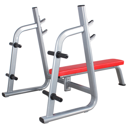 M3030C上斜推举训练器水平平卧推举椅 杠铃卧推架大图展示1