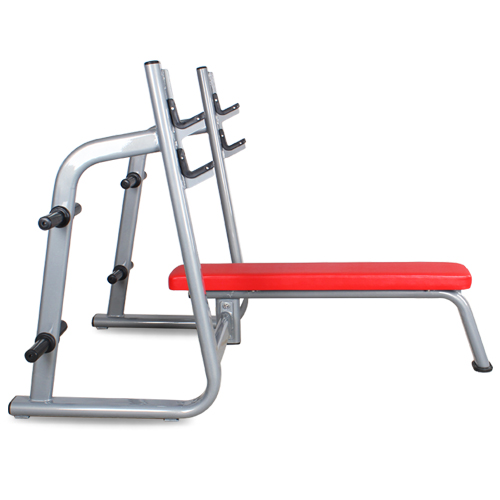 M3030C上斜推举训练器水平平卧推举椅 杠铃卧推架大图展示2