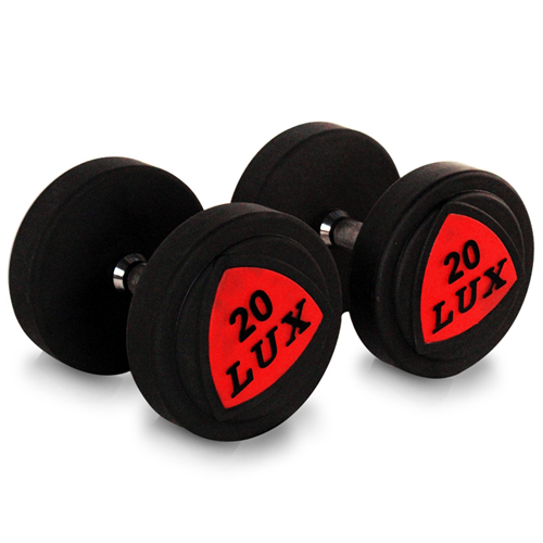 DP-02彩色标签黑色固定包胶哑铃厂家批发大图展示1