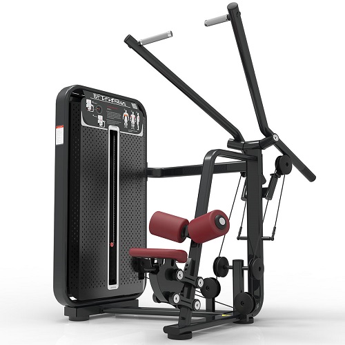 坐式高拉训练器 坐姿高位下拉器械 商用健身房器材厂家批发直销大图展示1