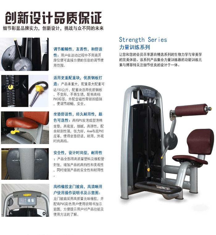 背肌后压训练器 健身房 室内力量训练器 厂家直销